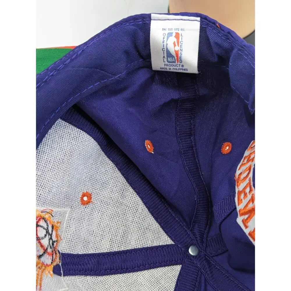 NWT Vintage Phoenix Suns Logo 7 Hat 1990s Deadstock NBA Basketball Snapback Cap‎